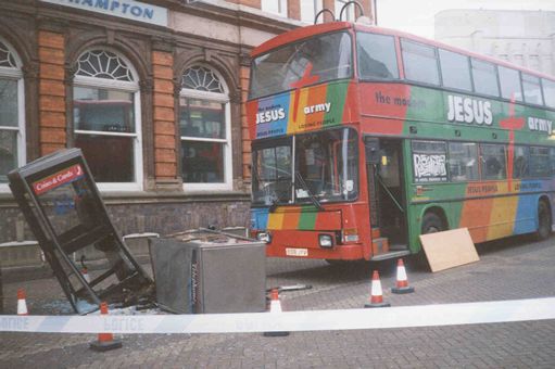 A Jesus Army Bus in Northampton